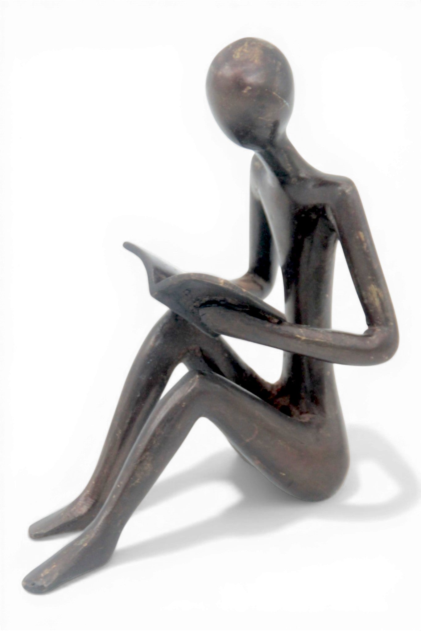 Bronze assis à poser 25 cm noir n°5 