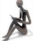 Bronze assis à poser 25 cm noir n°5 