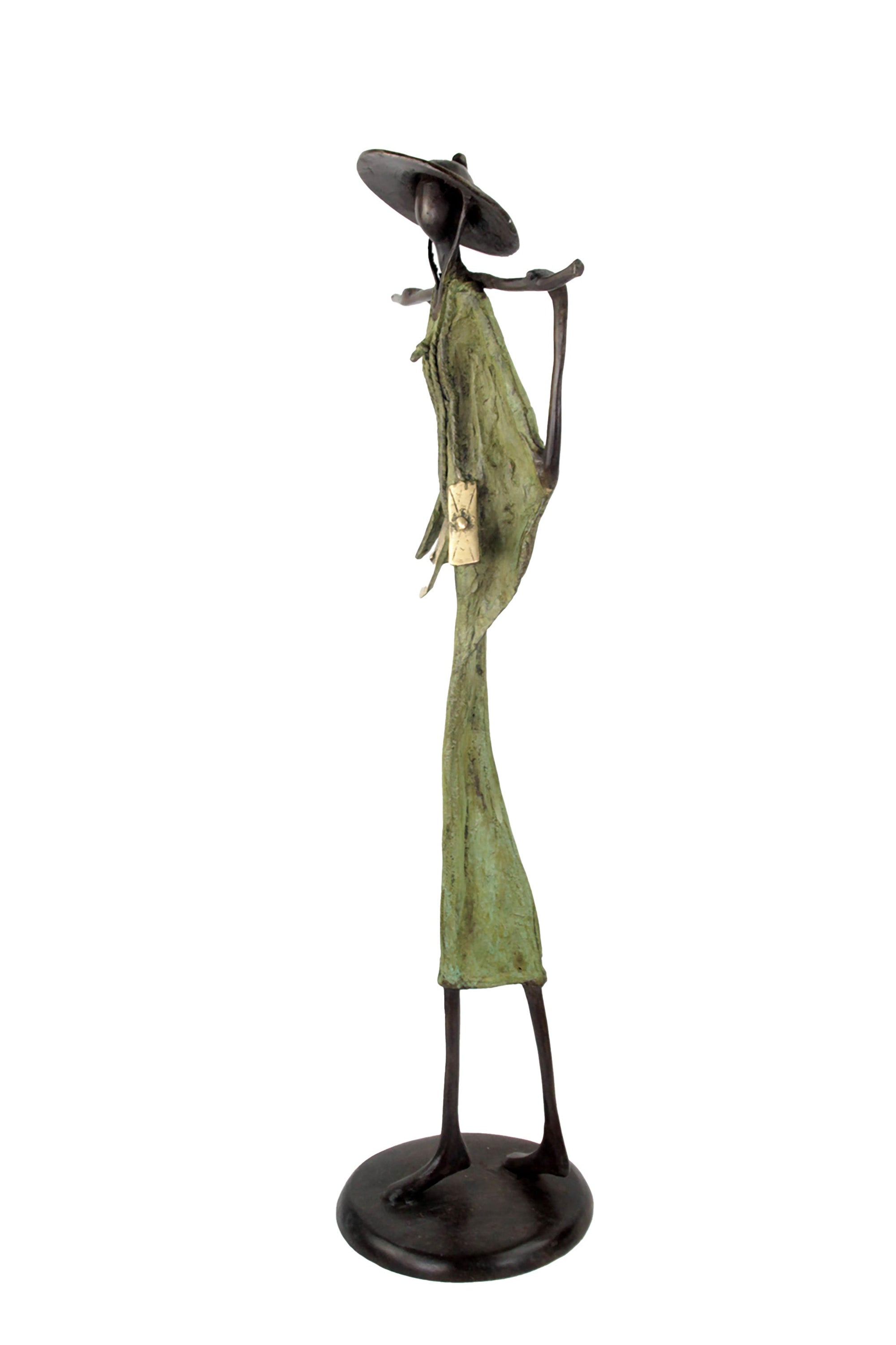 Touareg 55 cm vert n°5 Bronzes d'Afrique