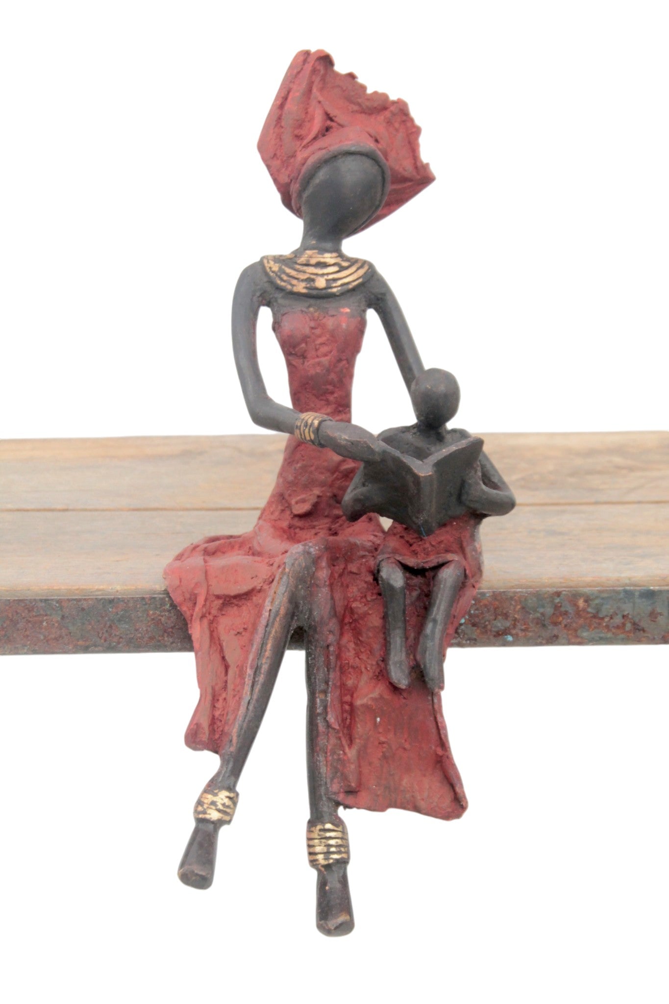 Bronze assis 25 cm rouge n°10 