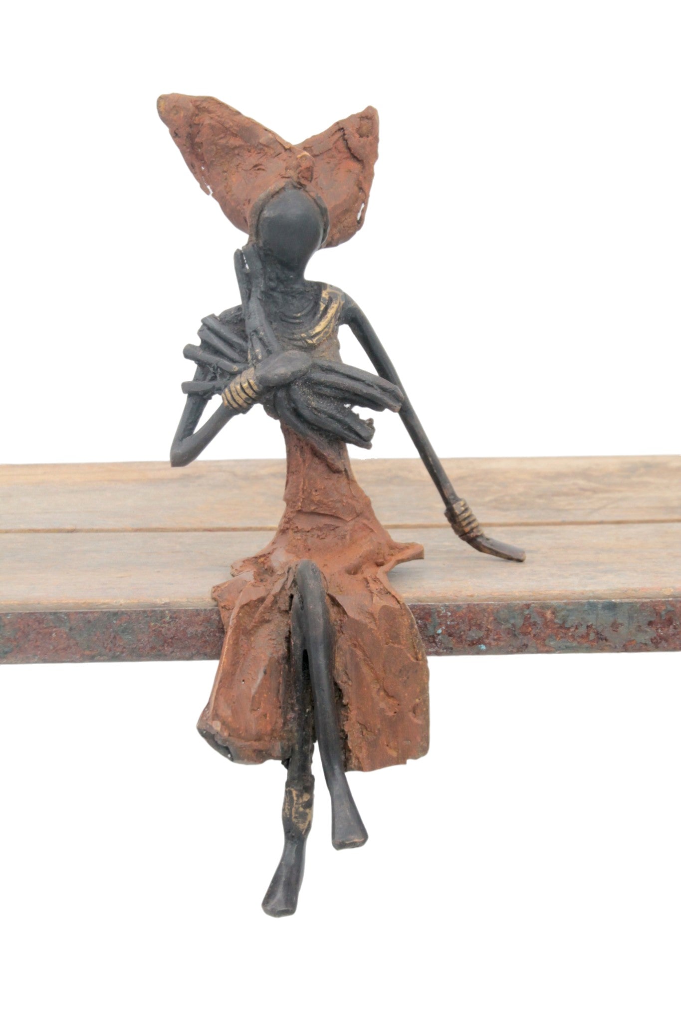 Bronze assis 25 cm marron n°20 