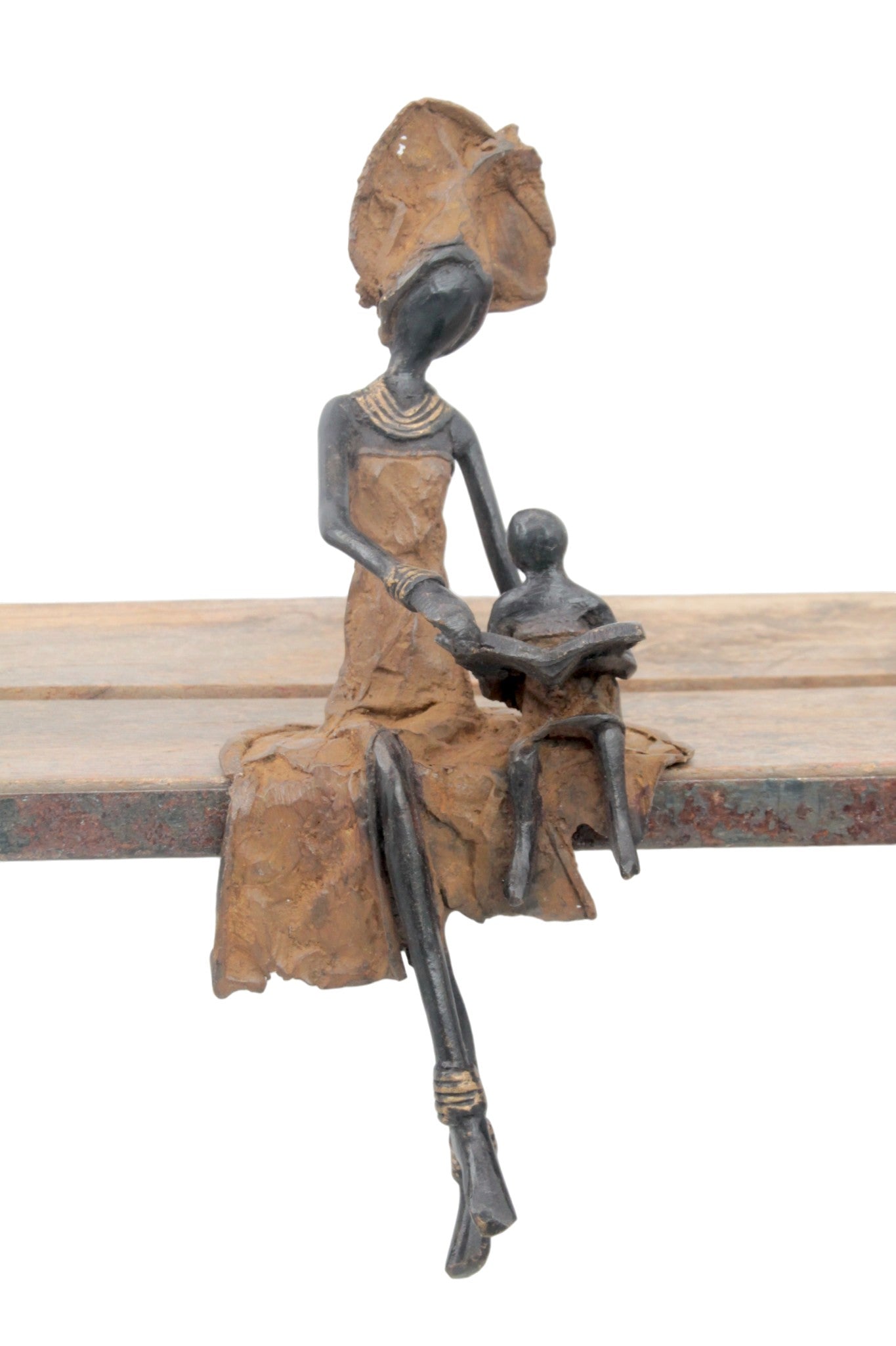 Bronze assis 25 cm marron n°22 