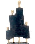 Famille 4 personnages black & gold n°1 