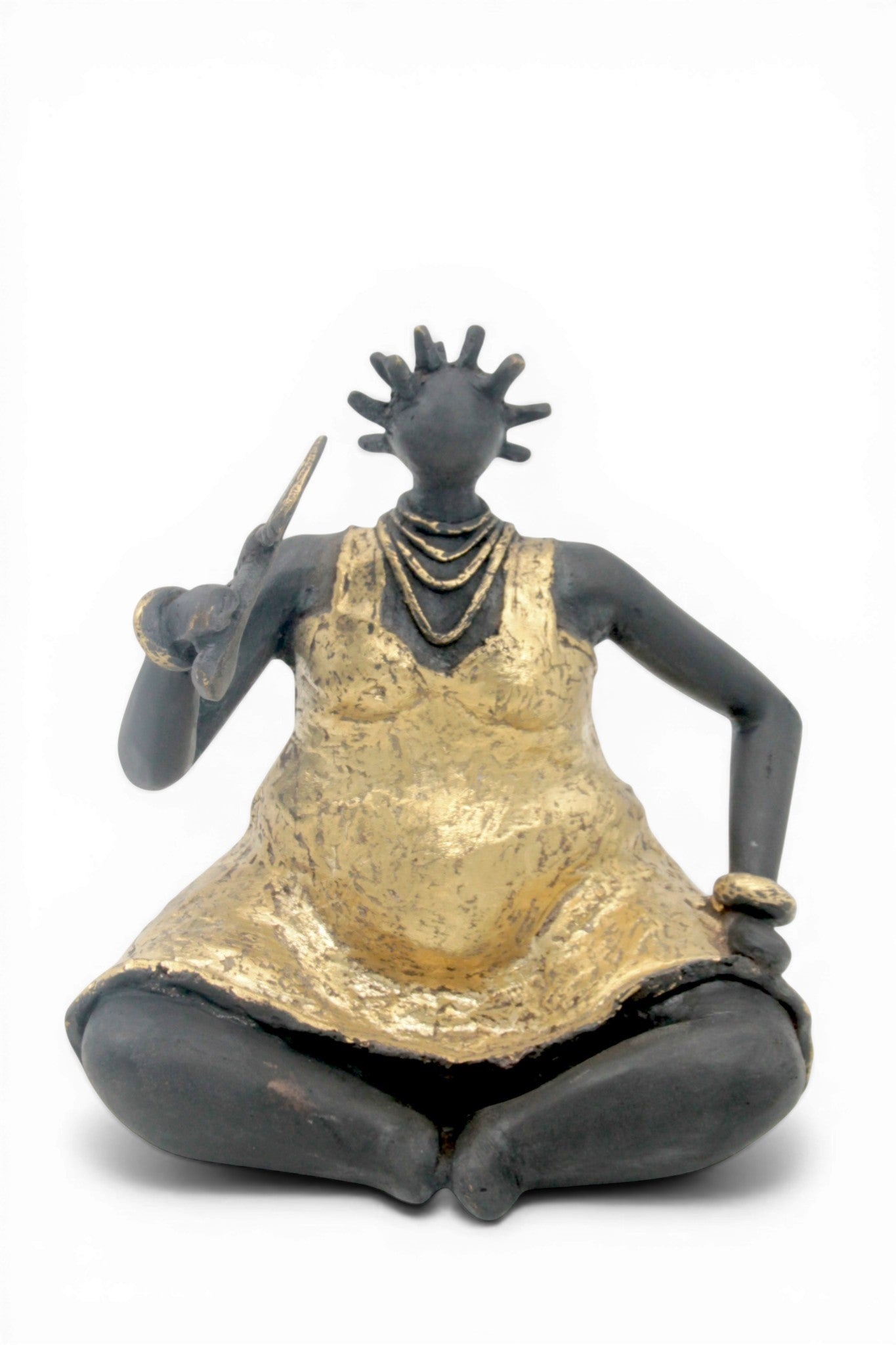 Bronze Big Mama 20 cm doré n°4 