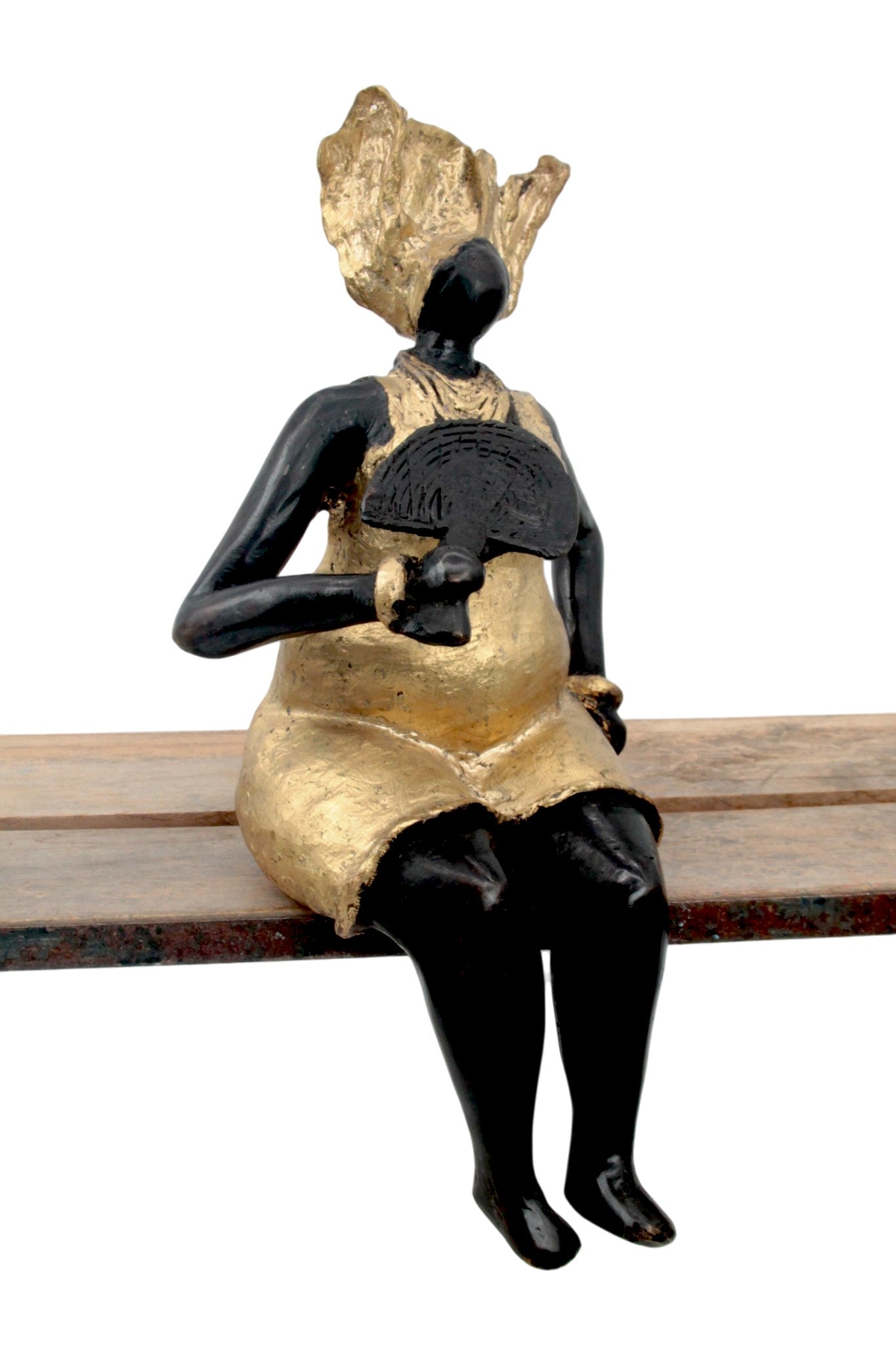 Bronze Big Mama 25 cm doré n°1 