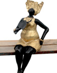Bronze Big Mama 25 cm doré n°1 