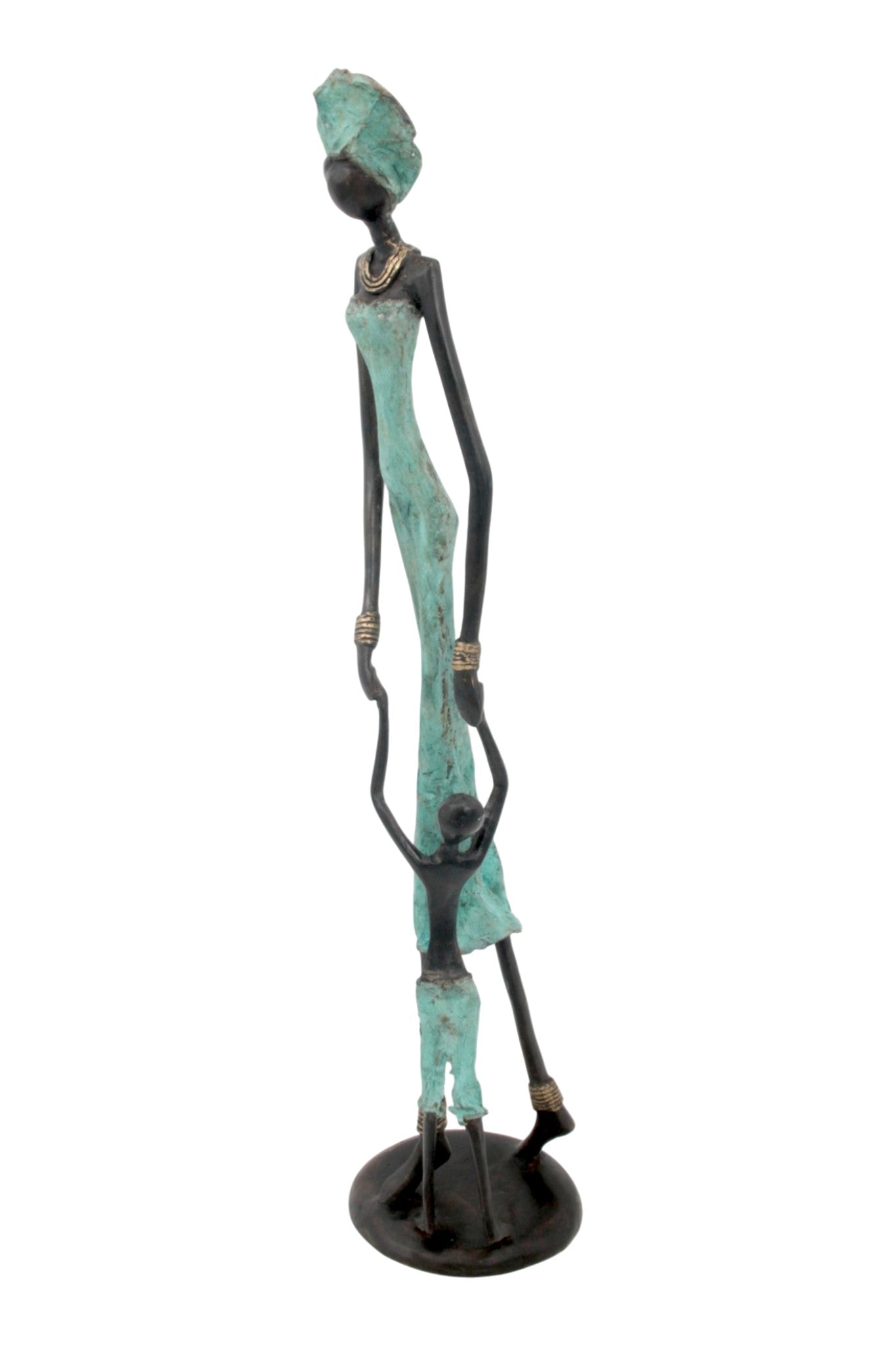 Bronze 55 cm turquoise n°4 