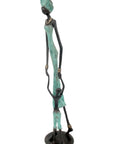Bronze 55 cm turquoise n°4 