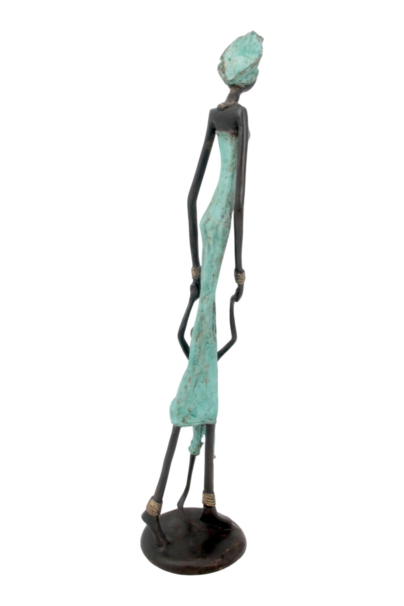 Bronze 55 cm turquoise n°4 