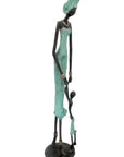 Bronze 55 cm turquoise n°4 