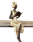 Bronze assis 40 cm doré n°6 Bronzes d'Afrique