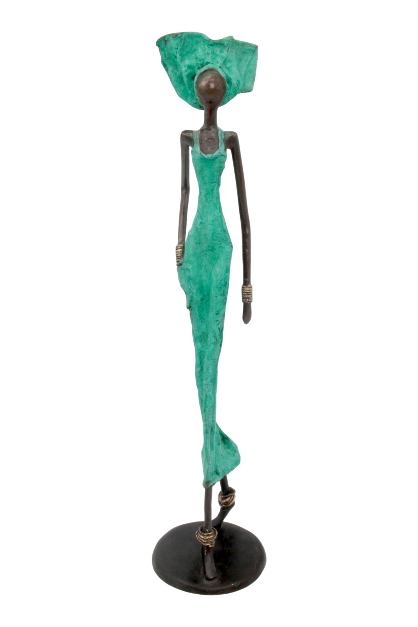 Bronze 55 cm turquoise n°5 