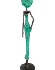 Bronze 55 cm turquoise n°5 