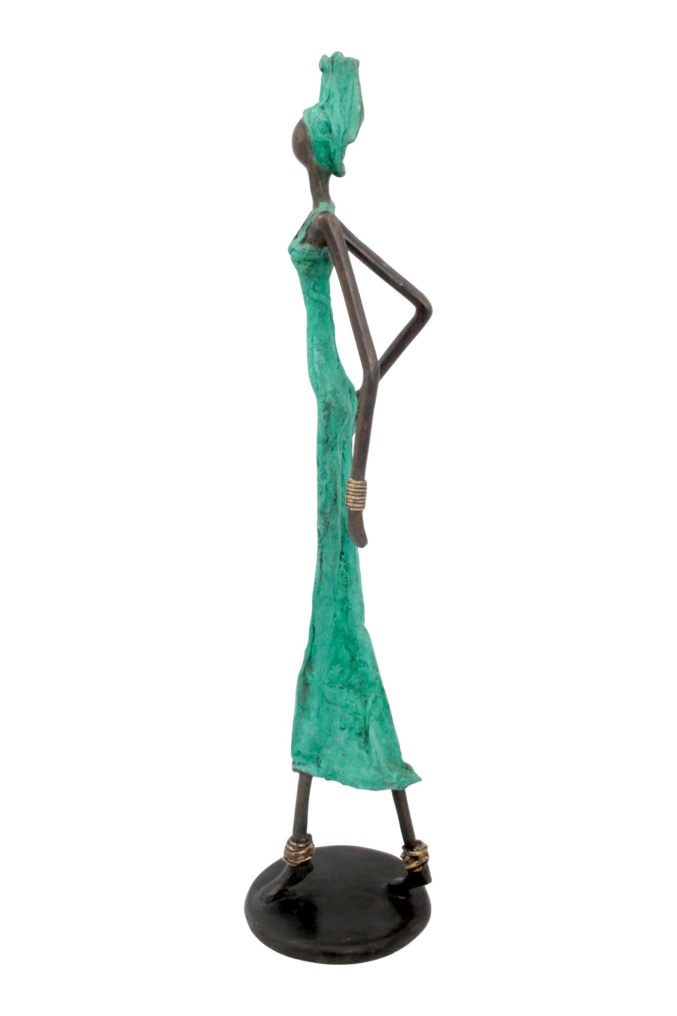Bronze 55 cm turquoise n°5 