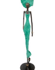 Bronze 55 cm turquoise n°5 