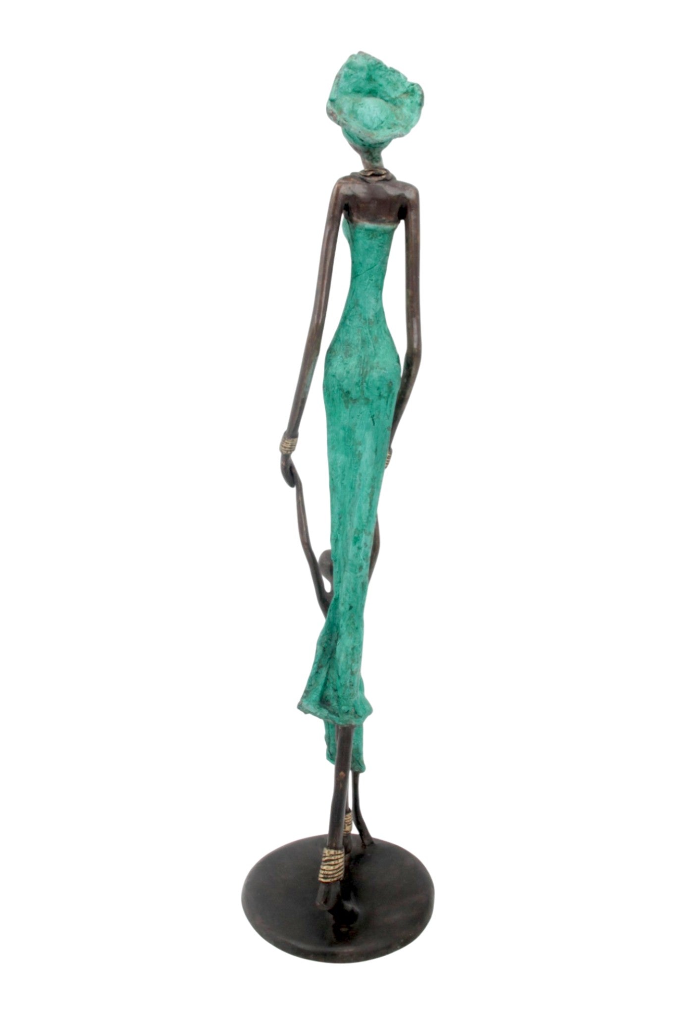 Bronze 55 cm turquoise n°6 