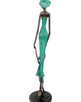 Bronze 55 cm turquoise n°6 