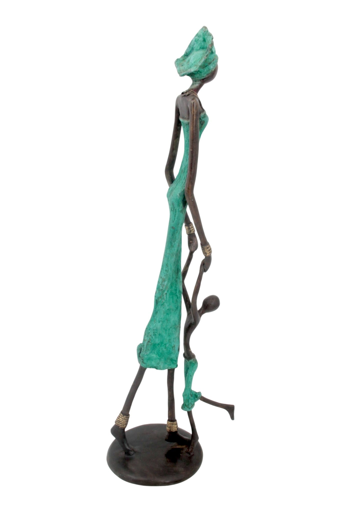 Bronze 55 cm turquoise n°6 