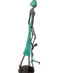 Bronze 55 cm turquoise n°6 