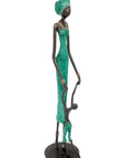 Bronze 55 cm turquoise n°6 