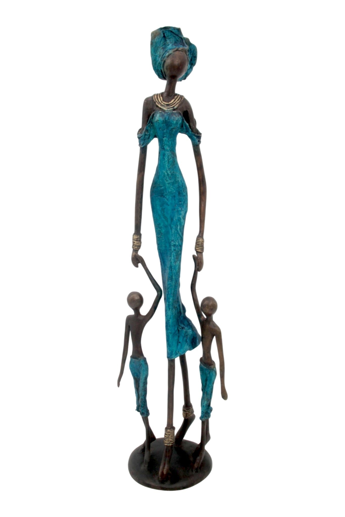 Bronze 55 cm bleu n°2 