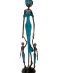 Bronze 55 cm bleu n°2 