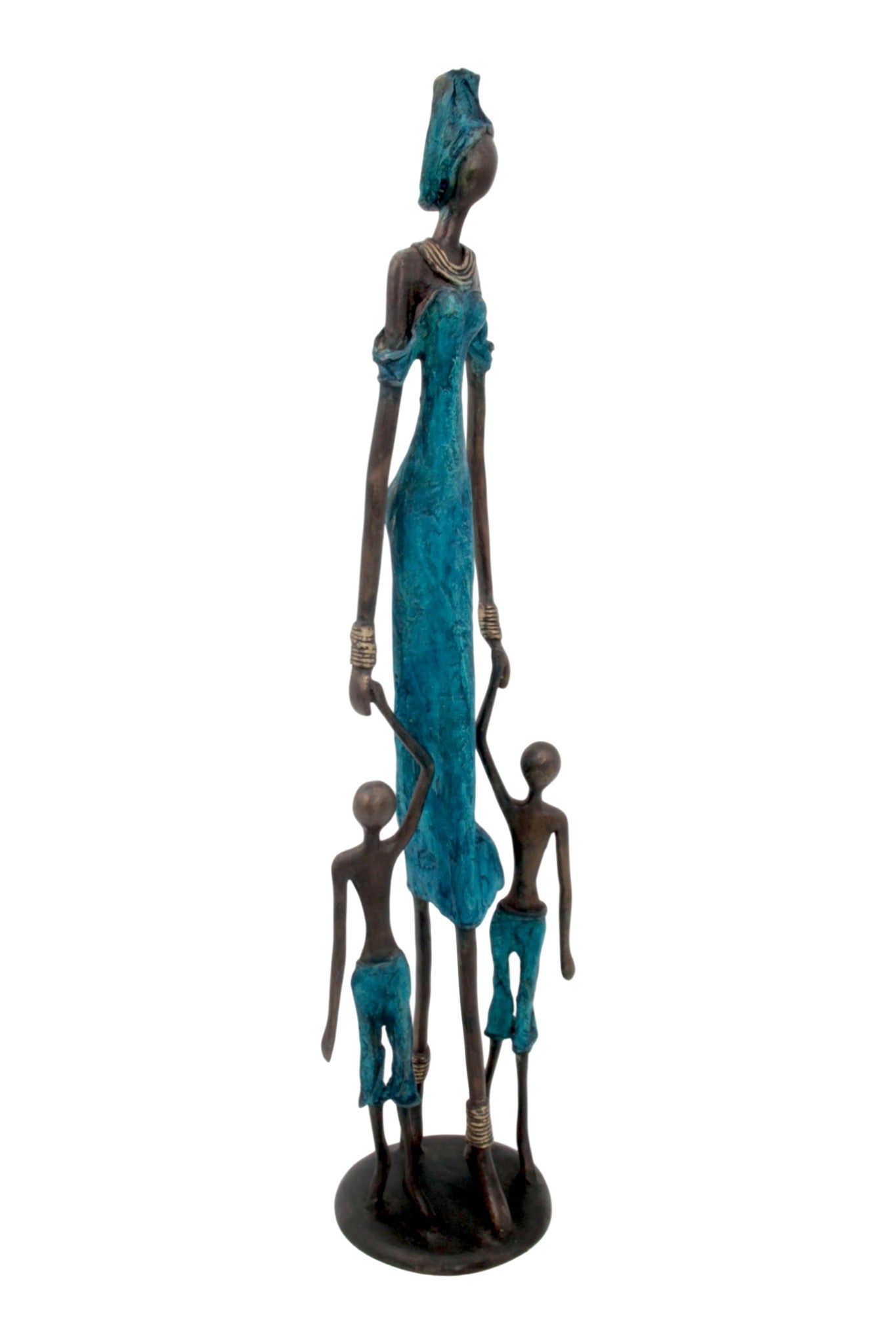 Bronze 55 cm bleu n°2 