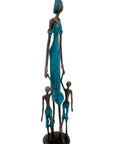 Bronze 55 cm bleu n°2 