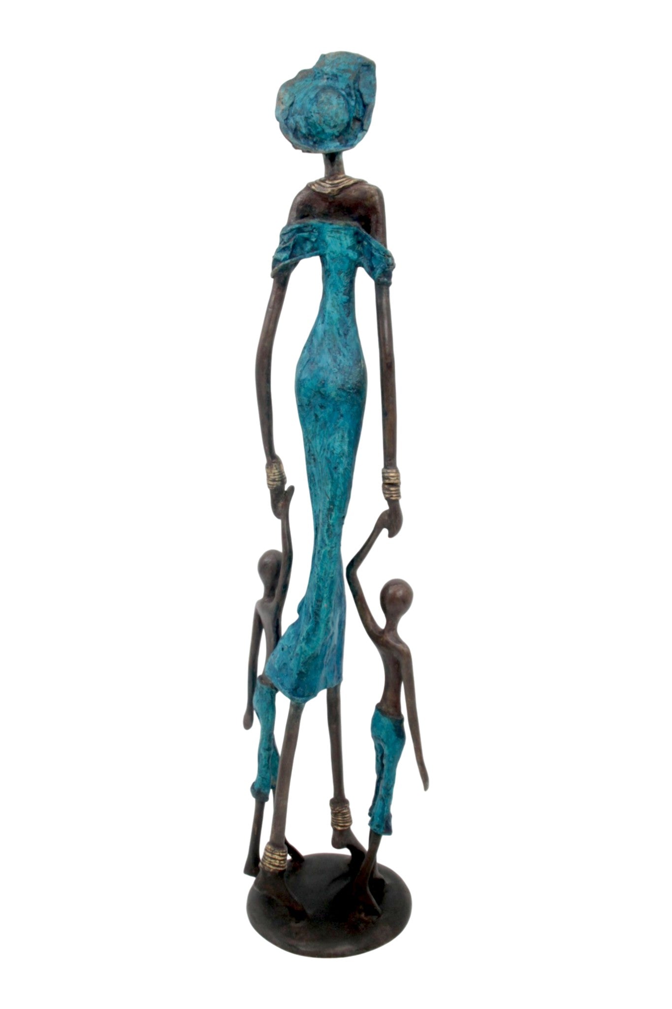 Bronze 55 cm bleu n°2 