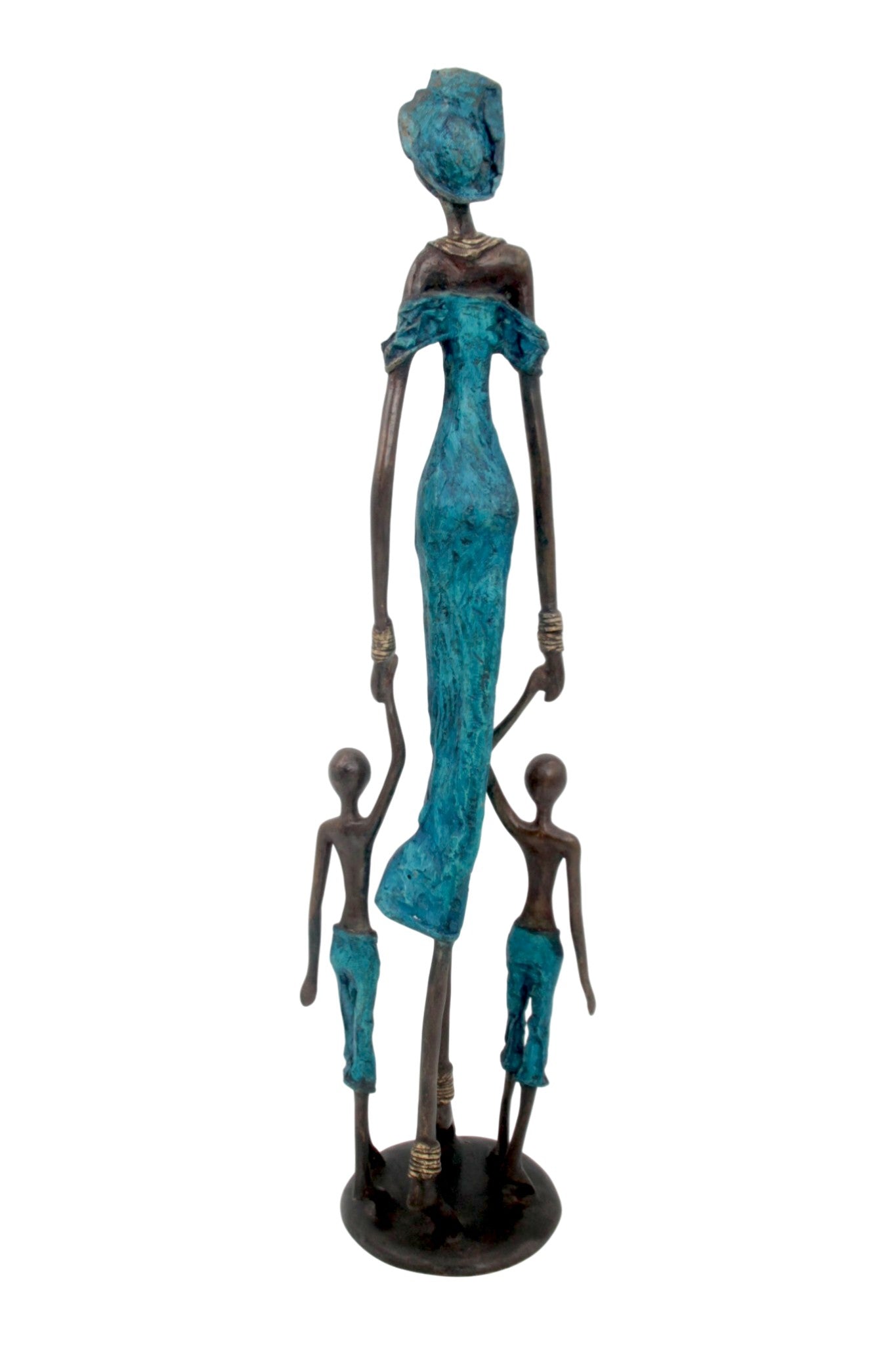 Bronze 55 cm bleu n°2 