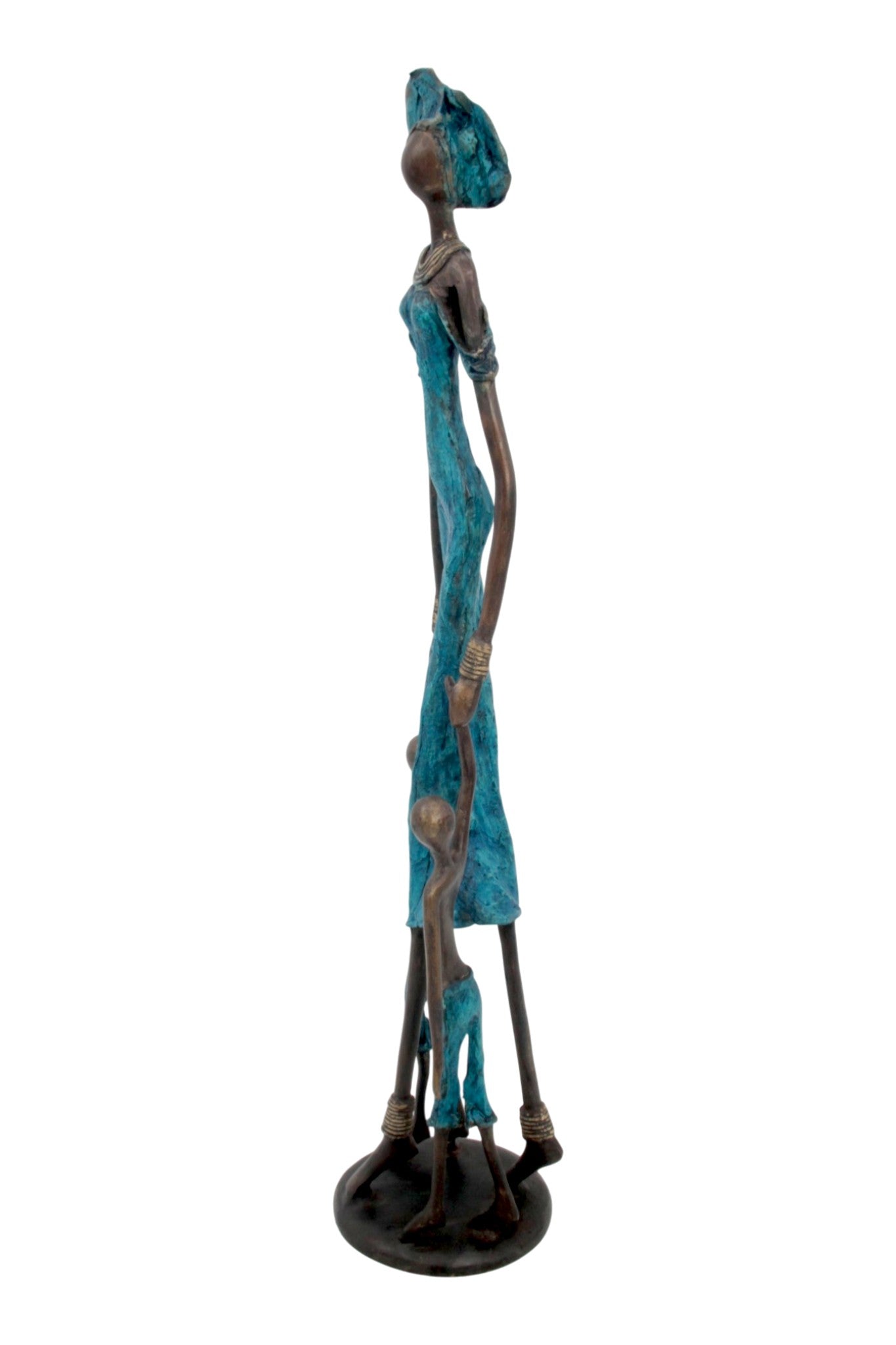 Bronze 55 cm bleu n°2 