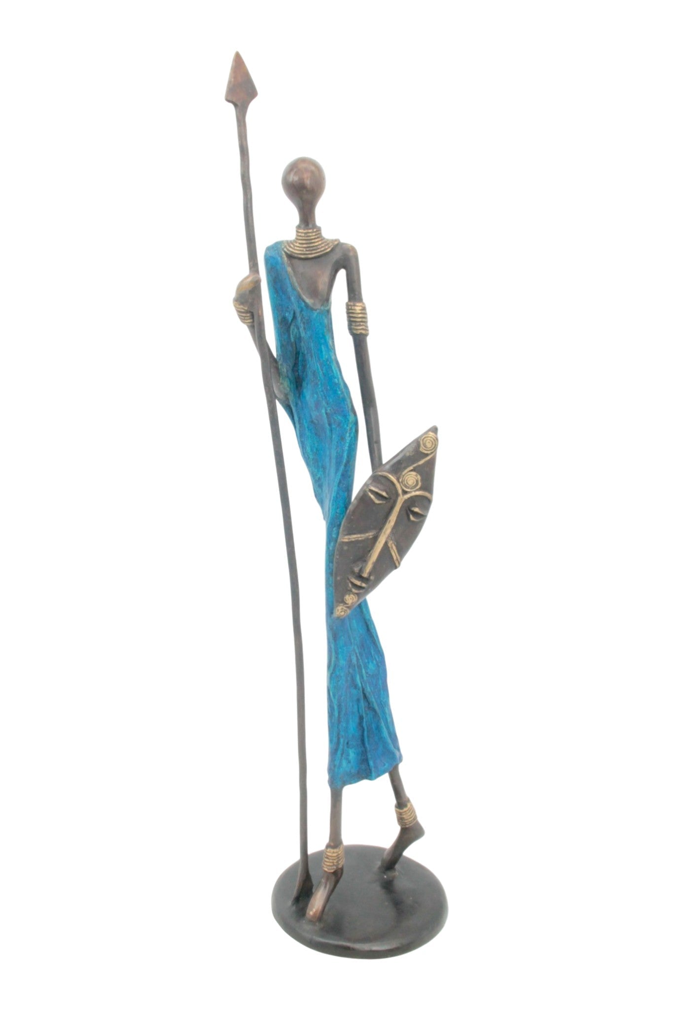 Bronze 55 cm bleu n°3 