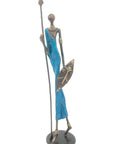 Bronze 55 cm bleu n°3 