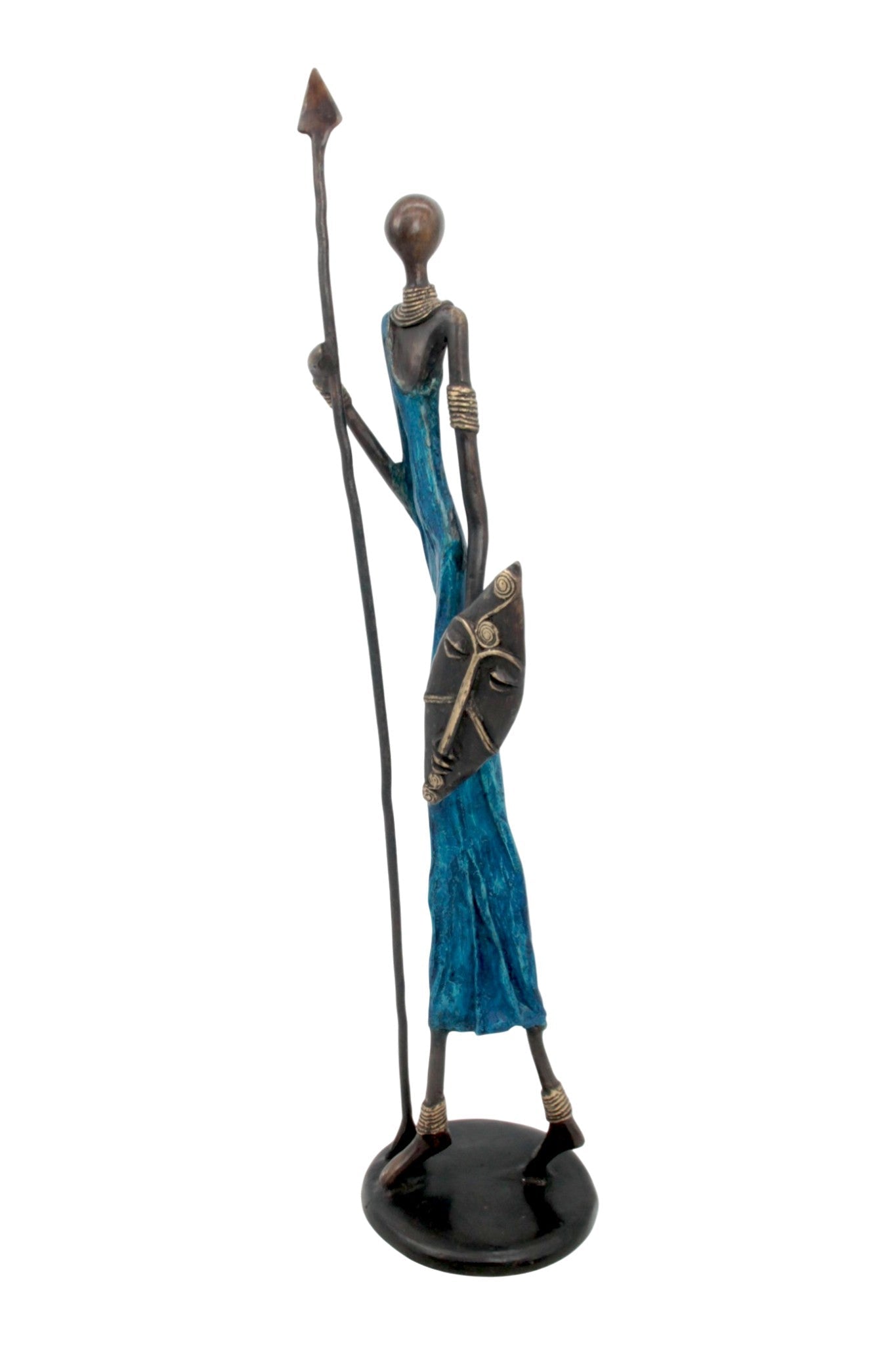 Bronze 55 cm bleu n°3 