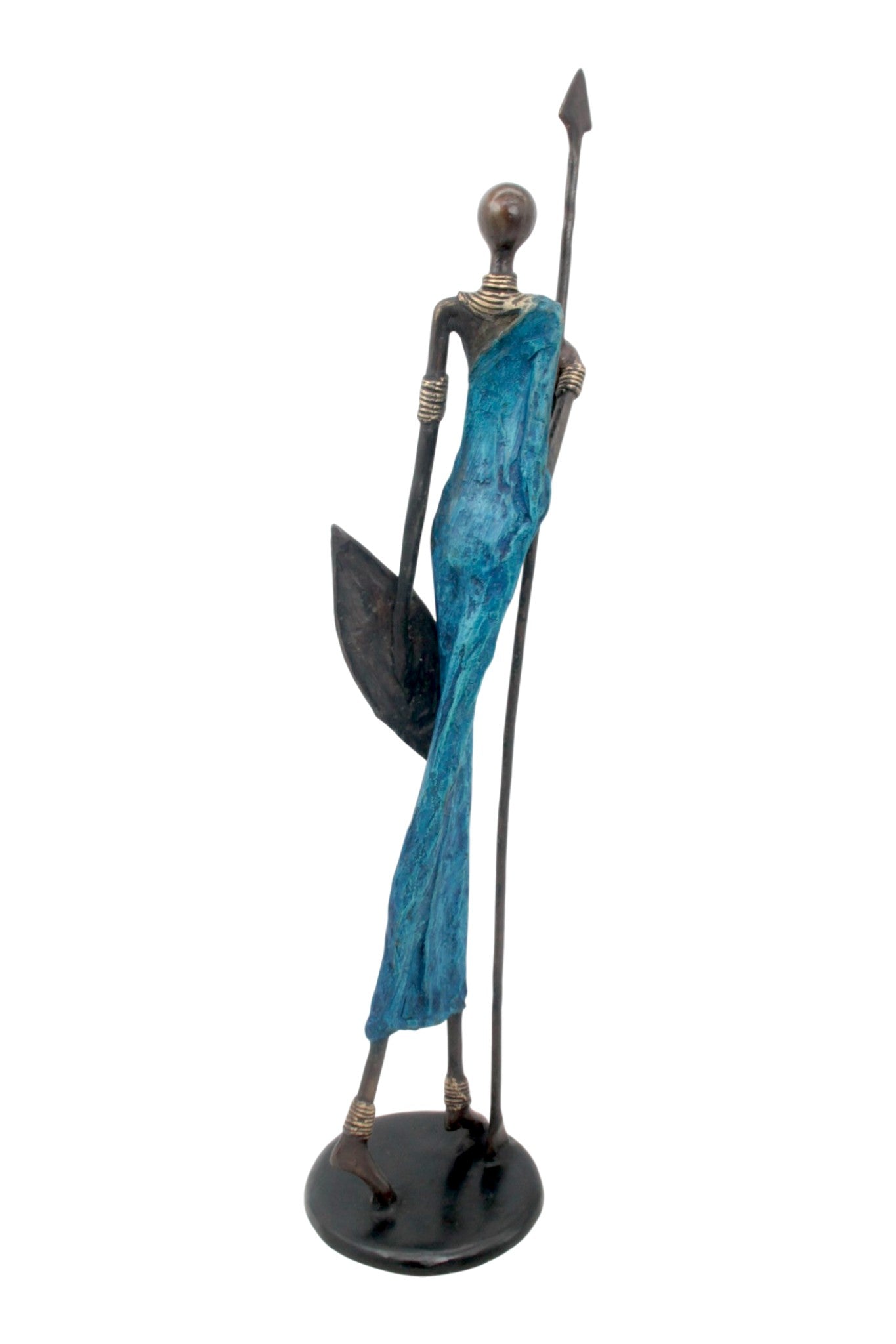 Bronze 55 cm bleu n°3 