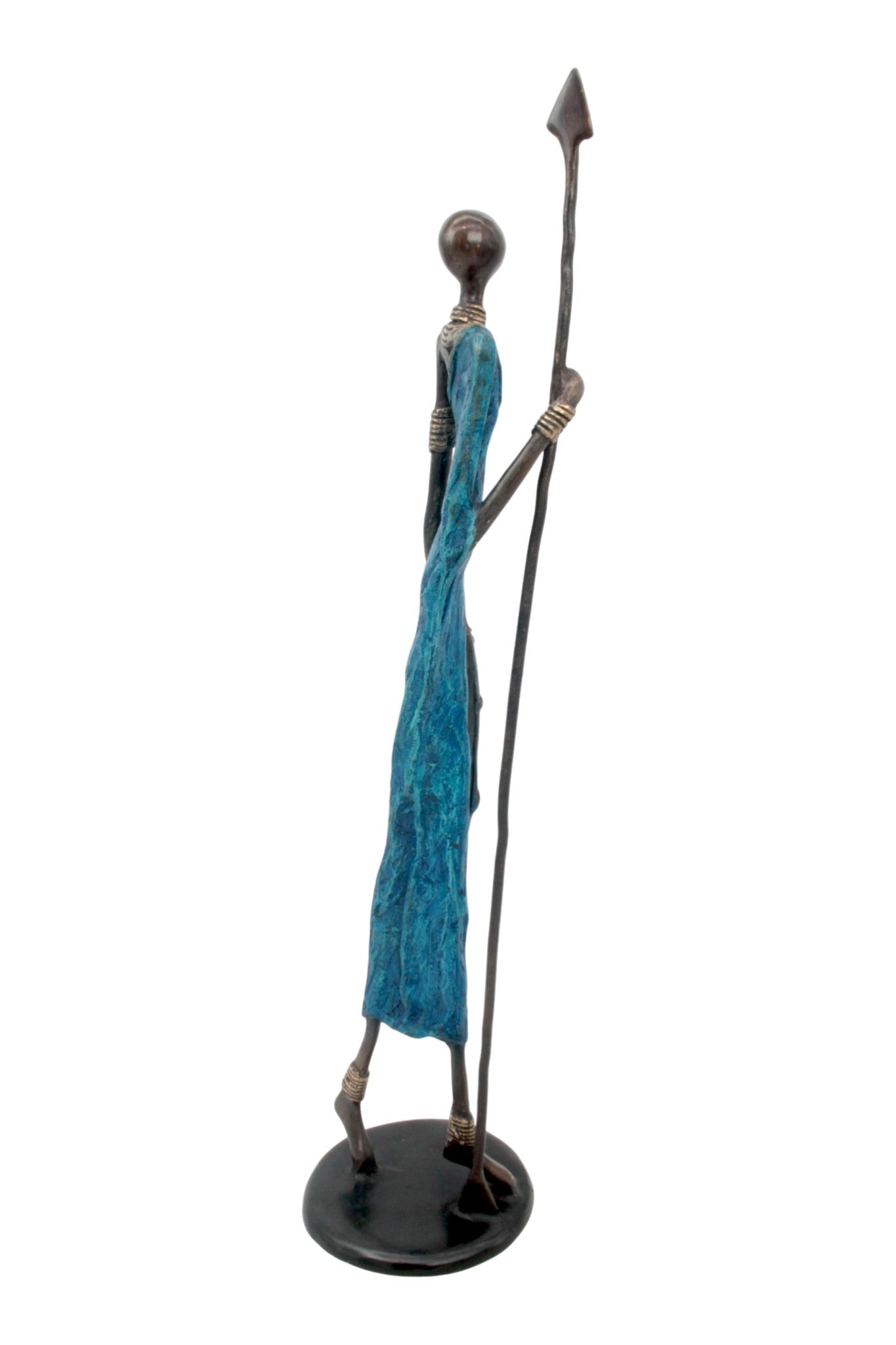 Bronze 55 cm bleu n°3 