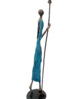 Bronze 55 cm bleu n°3 