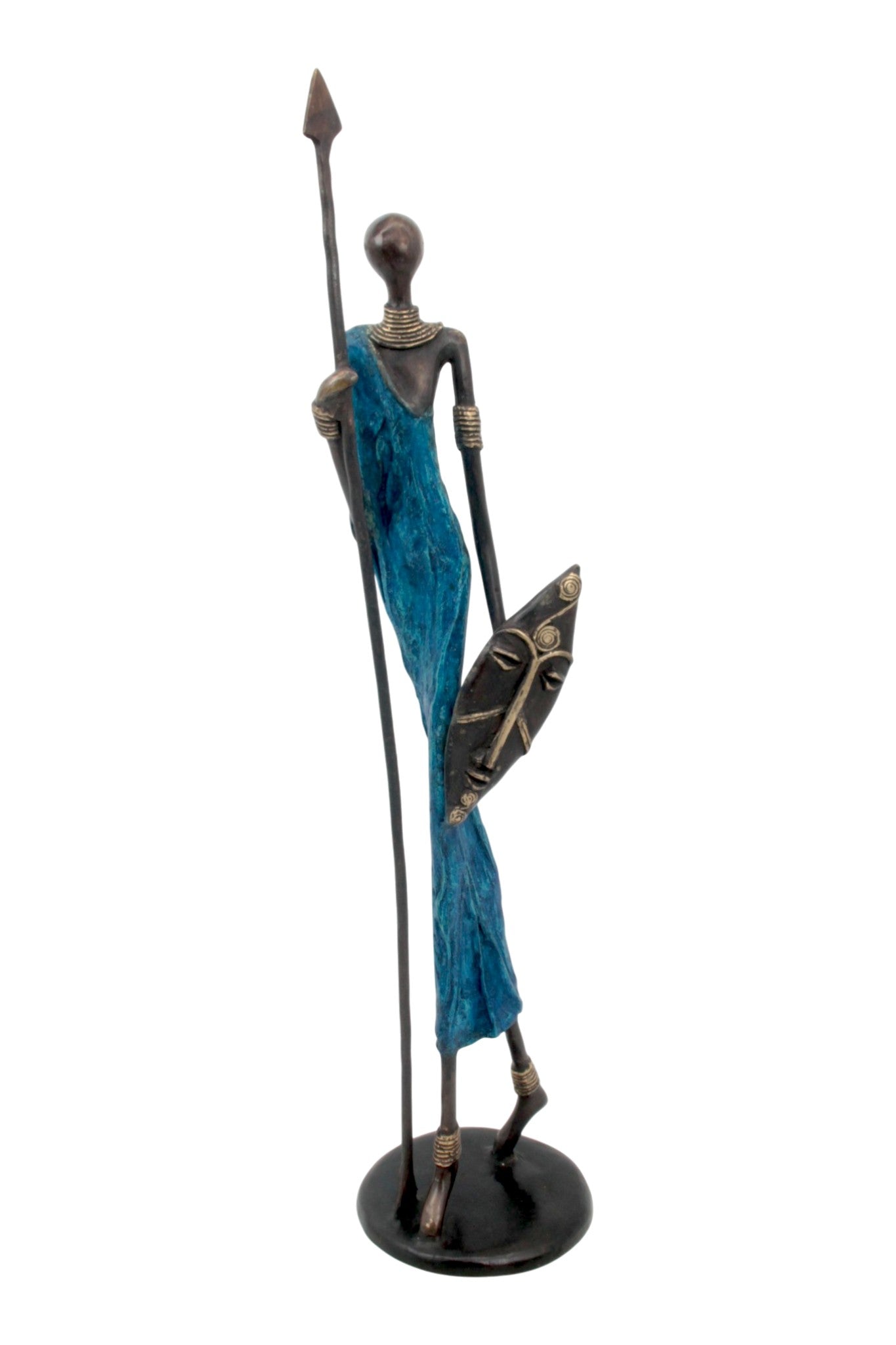 Bronze 55 cm bleu n°3 