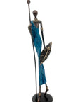 Bronze 55 cm bleu n°3 