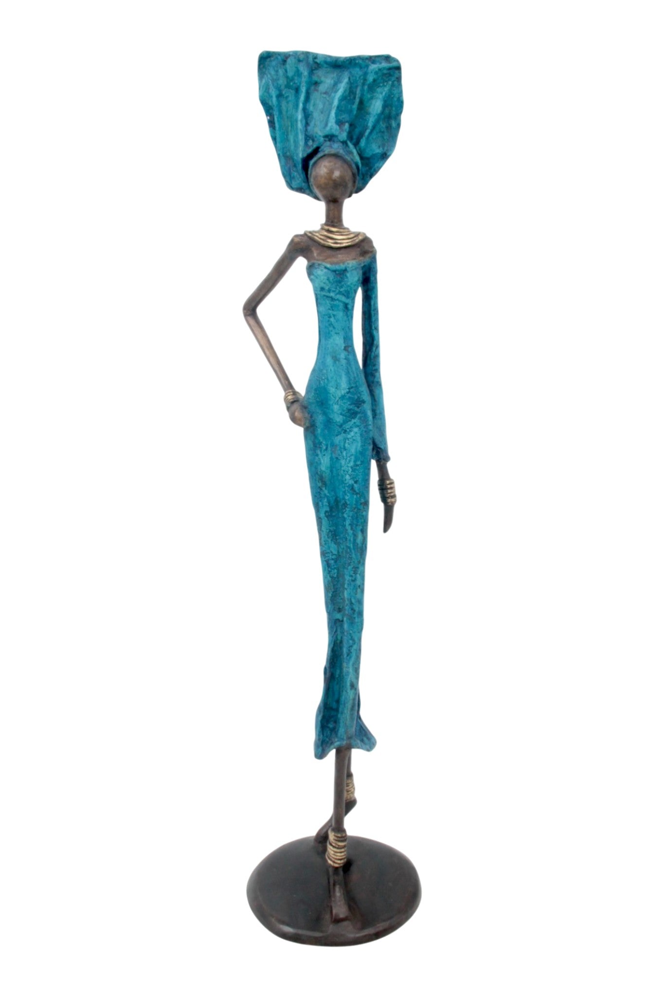 Bronze 55 cm bleu n°4 