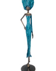 Bronze 55 cm bleu n°4 