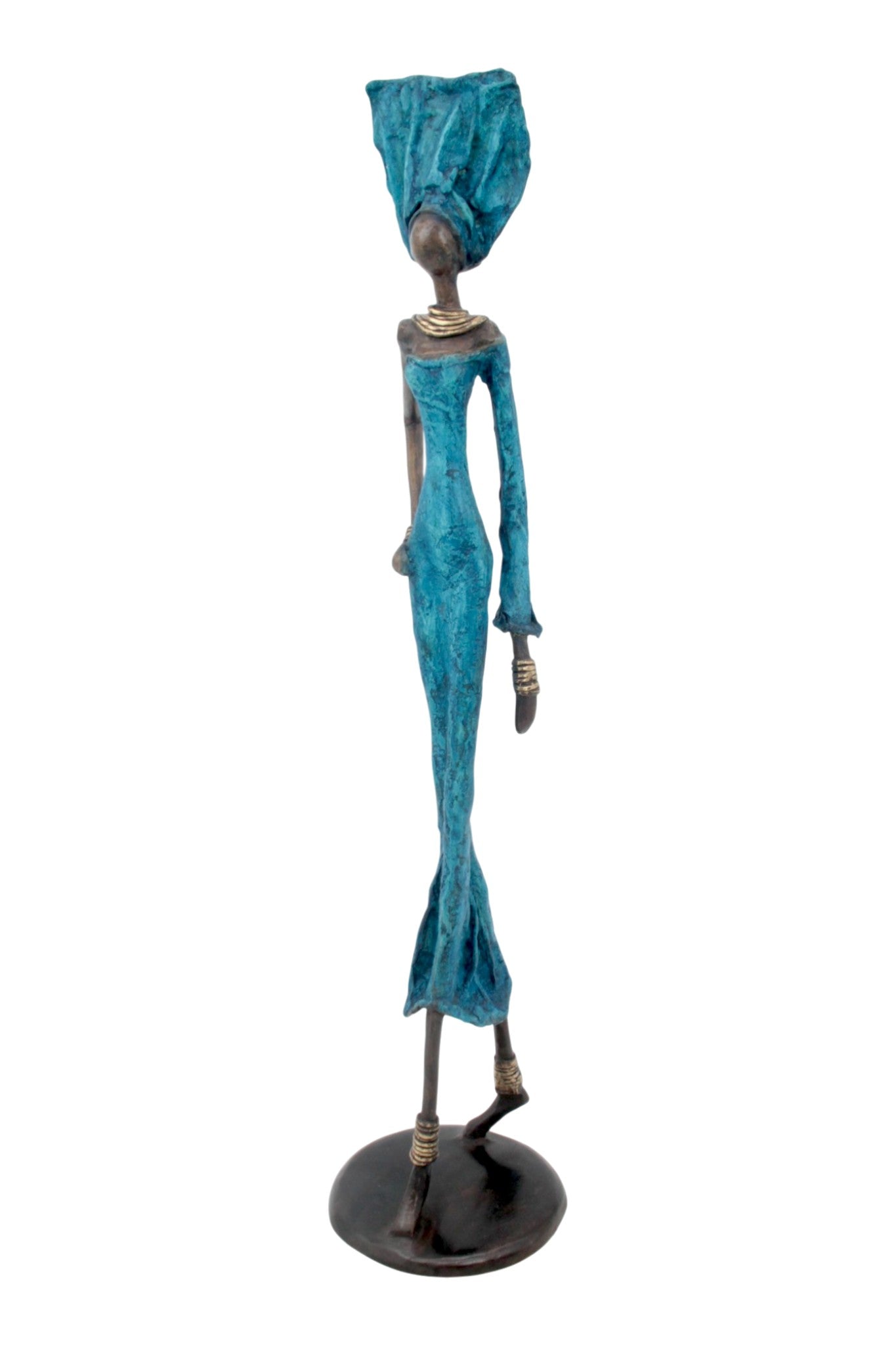 Bronze 55 cm bleu n°4 