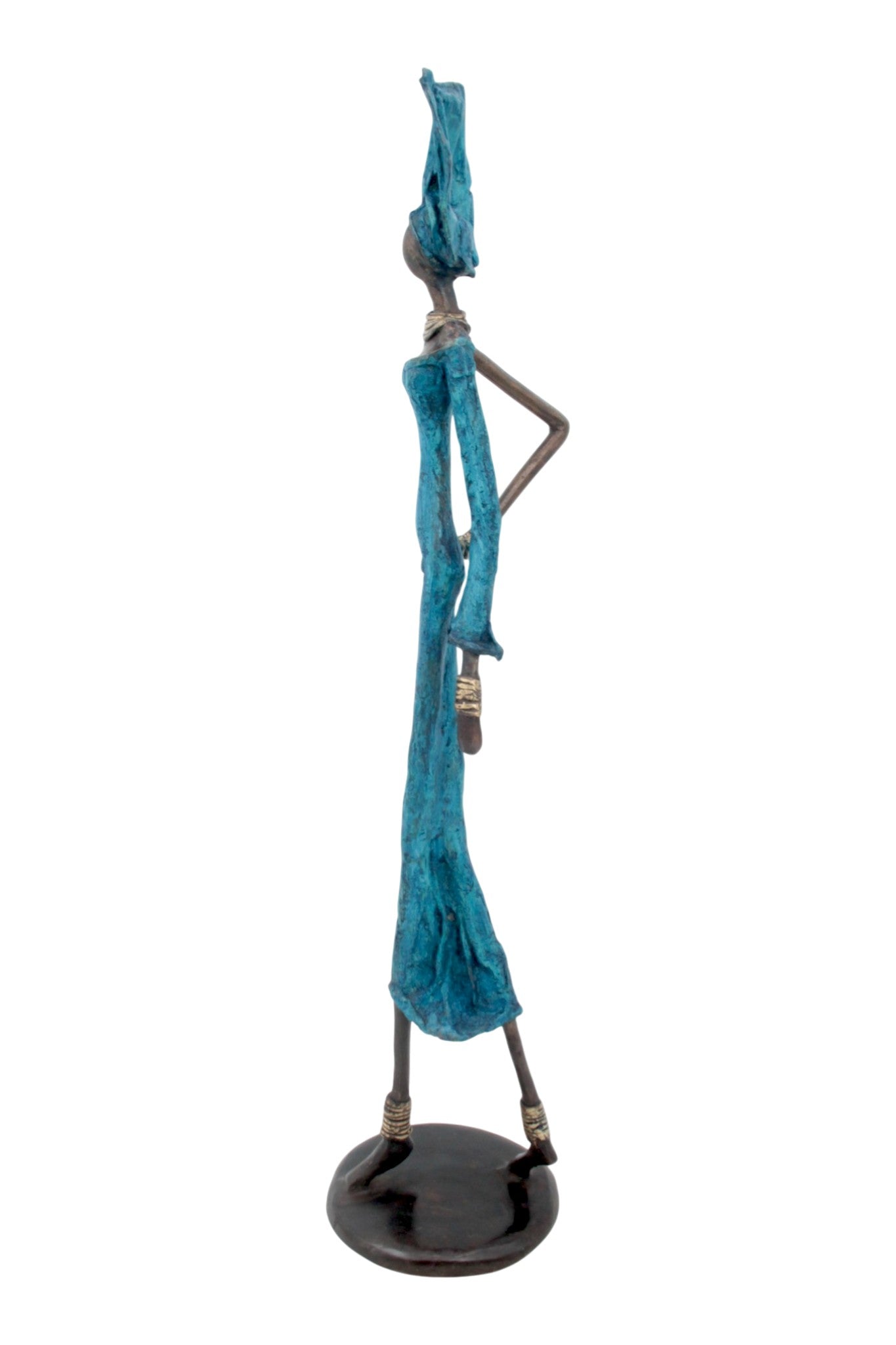 Bronze 55 cm bleu n°4 