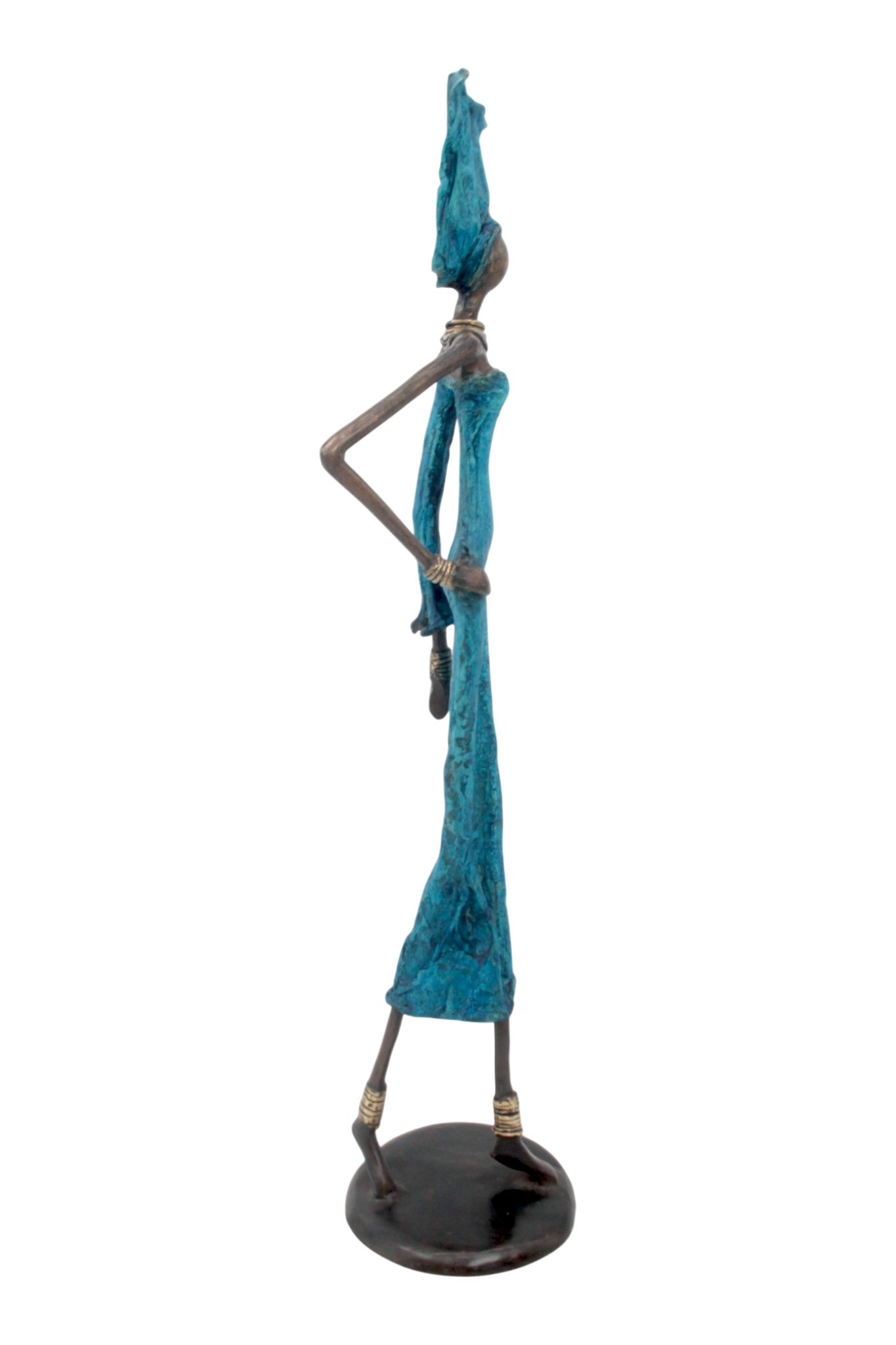 Bronze 55 cm bleu n°4 