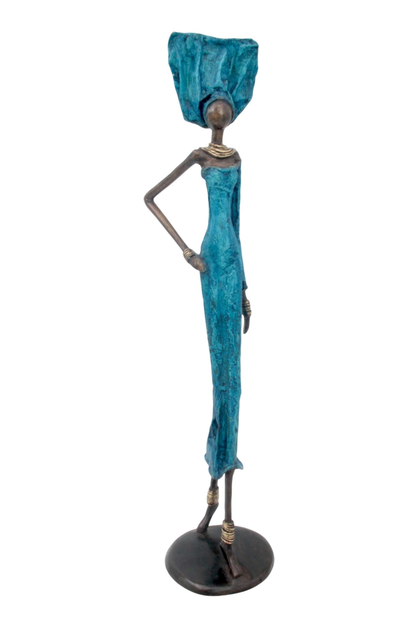 Bronze 55 cm bleu n°4 