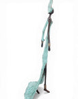 Bronze sans socle 55 cm turquoise n°2 