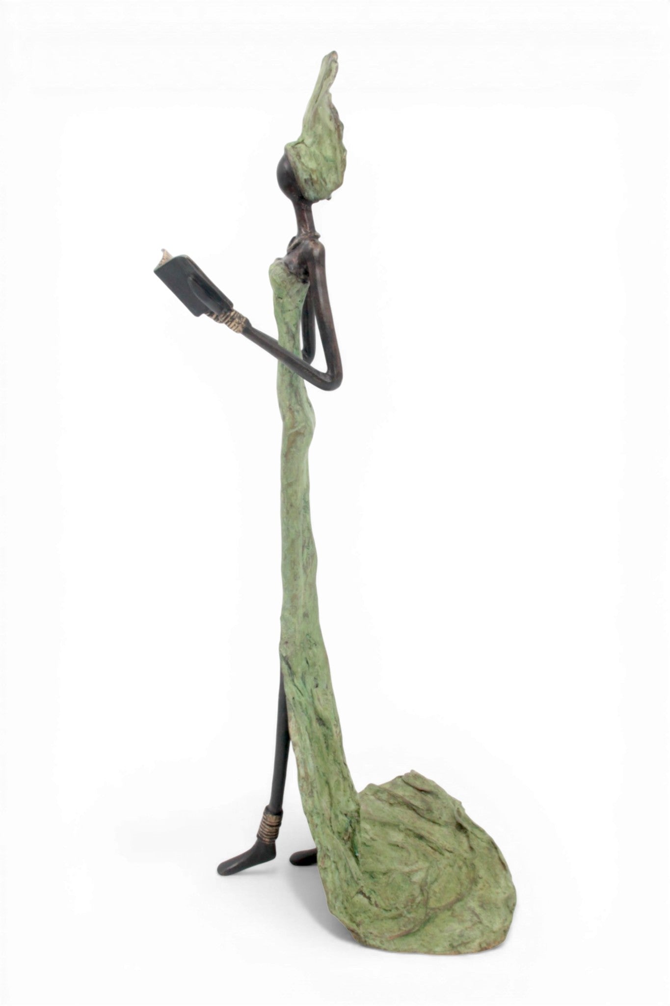 Bronze sans socle 55 cm vert n°2 