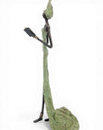 Bronze sans socle 55 cm vert n°2 