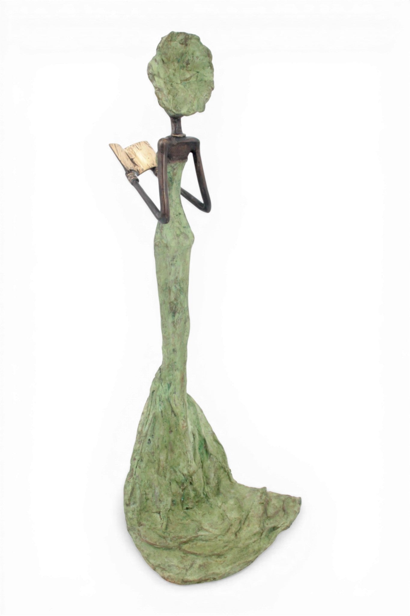 Bronze sans socle 55 cm vert n°2 