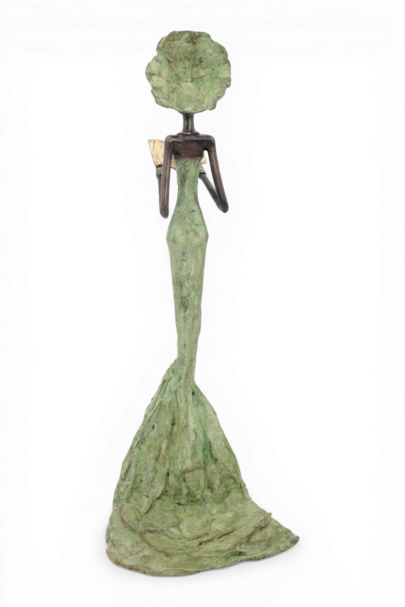 Bronze sans socle 55 cm vert n°2 